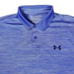 Under Armour LGT Mens Short Sleeve Brushed Blue The Performance Polo Shirt